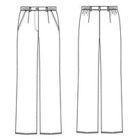 ナガイレーベン 女子パンツ ブルー EL CA-1703 1枚（直送品）