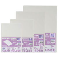 ビュートン 厚口クリヤーホルダー A4ー5枚入り ACH-A4-W5 1セット(1パック×10)