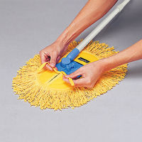 テラモト ＦＦフロア化学モップＳ ブルー 糸付き 屋内用  CL8300303　1本