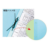 クラウングループ エイナーファイル再生樹脂ハトメ CR-AN1410-BL 1セット(1冊×10)