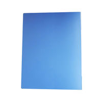 クラウングループ クリヤーファイルA4リーズナブル20P青 CR-CFL20-BL アオ 1セット(15冊)