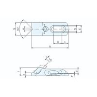 ナベヤ トウアジャストクランプ ロング TAL08ー1 TAL08-1 1セット(2個)（直送品）