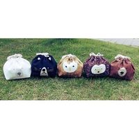 お弁当袋　おかおきんちゃく　保冷ランチ巾着　アニマル フクロウ（直送品）