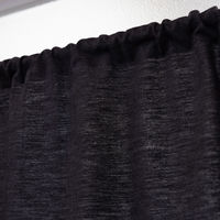 ユニベール カフェカーテン サシコ2 1000×700mm  ブラック 1枚（直送品）