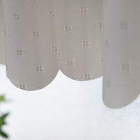 ユニベール カフェカーテン ハッスイプレーン 1450×750mm  アイボリー 1枚（直送品）