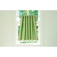 ユニベール 防炎遮光カフェカーテン 1000×450mm  グリーン 1枚（直送品）