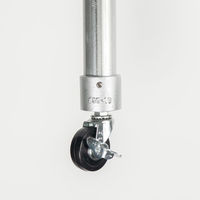 グリーンクロス 単管用ジョイント金具 Kタイプ 小キャスター付き カップ型 KSC-1C-C65 1個（直送品）