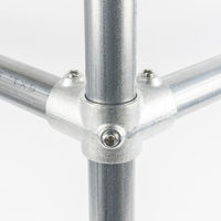 グリーンクロス 単管用ジョイント金具 Sタイプ 中間コーナー継ぎ S-1-3K 1個（直送品）