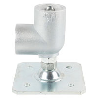 グリーンクロス 単管用ジョイント金具 Sタイプ 水平調整 重量用スクエア エルボ型 S-15-2L-2000B-T 1個（直送品）