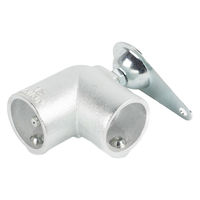 グリーンクロス 単管用ジョイント金具 Sタイプ 水平調整 アンカー エルボ型 S-15-2L-500A-T 1個（直送品）