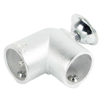 グリーンクロス 単管用ジョイント金具 Sタイプ 水平調整 ラウンド エルボ型 S-15-2L-500-T 1個（直送品）