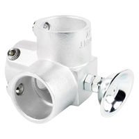 グリーンクロス 単管用ジョイント金具 Sタイプ 水平調整 ラウンド コーナー型 S-15-3Y-500 1個（直送品）