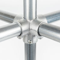 グリーンクロス 単管用ジョイント金具 Sタイプ ダブルクロス継ぎ S-2-5Z 1個（直送品）