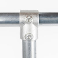 グリーンクロス 単管用ジョイント金具 Sタイプ 貫通T継ぎ S-3-2T 1個（直送品）