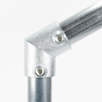 グリーンクロス 単管用ジョイント金具 Sタイプ L継ぎ エルボ 120度 S-4-2L-120 1個（直送品）