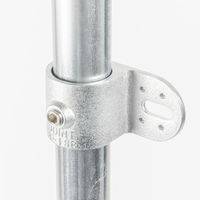 グリーンクロス 単管用ジョイント金具 Sタイプ シングル羽根付き 板留 S-8-1SB 1個（直送品）