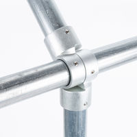 グリーンクロス 単管用ジョイント金具 Zタイプ 角度調整K継ぎ Z-1-3KH 1個（直送品）