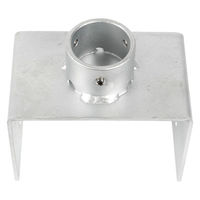 グリーンクロス 単管用ジョイント金具 Zタイプ 単管支柱ベース 150ミリ幅 Z-21-150W 1個（直送品）