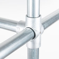 グリーンクロス 単管用ジョイント金具 Zタイプ クロスT継ぎ Z-2-4Y 1個（直送品）