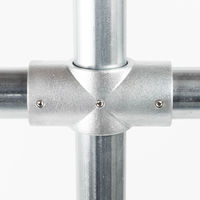 グリーンクロス 単管用ジョイント金具 Zタイプ フレームX継ぎ Z-2-3X 1個（直送品）