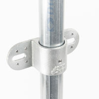 グリーンクロス 単管用ジョイント金具 Zタイプ ダブル羽根付き 板留 Z-8-1WB 1個（直送品）