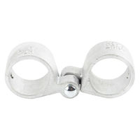 グリーンクロス 単管用ジョイント金具 Zタイプ 扉用蝶番 薄 Z-T-2H 1個（直送品）