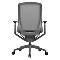 【車上渡し】アール・エフ・ヤマカワ アリア チェア 可動肘付 ダークグレー 1脚（直送品）