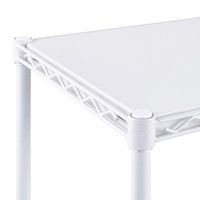 【軒先渡し】エレクター ベーシックシリーズ フラットシェルフ 幅600×奥行450mm ホワイト 1セット（直送品）