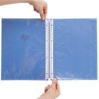 リヒトラブ リヒト AQUA DROPs クリヤーブック 青 A4 ファイル 10P N1482-8 1冊（直送品）