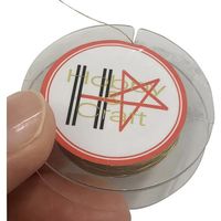 ダイドーハント DAIDOHANT スリムワイヤー真鍮線 (線径)0.25mm×(長さ)10m 10155974 1セット(5巻)（直送品）