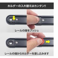 ワールドツール アストロプロダクツ AP アルミレール280マグネット付 2003000011715 1個 693-8038（直送品）