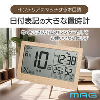 ノア精密 電波カレンダー時計 a35978 1個（直送品）