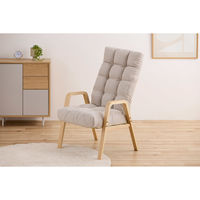 【軒先渡し】アイリスオーヤマ ウッドアームチェアWACR-L Ｌサイズ アイボリー 1台（直送品）