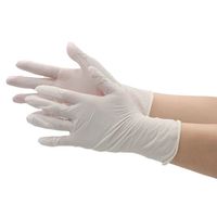 川西工業　検査検診用ニトリルグローブ ニトリーン ホワイト S M008S 1袋（125枚入）