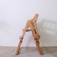 平インテリア産業 おりたたみベビーチェア 生後7か月から 天然木 ホワイト TC-202T WH 1台（直送品）