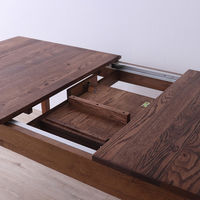 平インテリア産業 レッドオーク 伸長式テーブル メーベル ブラウン 幅150/180 TD-2501L BR 1台（直送品）