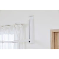 アイリスオーヤマ 壁につける室内物干し ホワイト 1台（直送品）