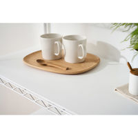 アイリスオーヤマ カラーメタルラック 専用 ウッドボード 幅735×奥行335mm ホワイト 1セット(10枚入)（直送品）