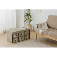 アイリスオーヤマ ３ＷＡＹ引き出し収納ボックス 引き出し６つタイプ 幅760×奥行375×高さ385mm ブラウン 1台（直送品）