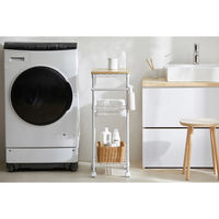 アイリスオーヤマ カラーメタルラック ワゴン 幅410×奥行310×高さ840mm ホワイト 1台（直送品）