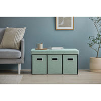 アイリスオーヤマ ３ＷＡＹ引き出し収納ボックス 引き出し３つタイプ 幅760×奥行375×高さ385mm ライトブルー 1台（直送品）