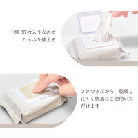 ウェットティッシュ ノンアルコール フタつきmini除菌 携帯用 1セット（1パック（30枚入×3個）×50） ドウシシャ