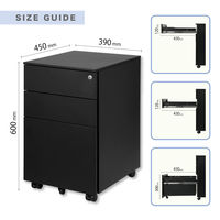 アスカ スチールワゴン ブラック STW01BK 1台（直送品）