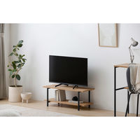 アイリスオーヤマ ＡＶボード 幅750×奥行297×高さ300ｍｍ ナチュラル/ブラック 1台（直送品）