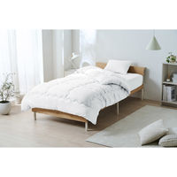 アイリスオーヤマ ウッドスチールベッド 宮付き 幅1002×奥行2051×高さ541ｍｍ ホワイト/ナチュラル 1台（直送品）