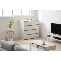 アイリスオーヤマ 組立簡単ウッドチェスト 幅790×奥行390×高さ816ｍｍ ホワイト 1台（直送品）