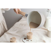 アイリスオーヤマ ナチュかる片手なべ１８cm ＩＨ・ガス火対応 パールグレー×アイボリー 1個（直送品）