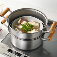 和平フレイズ 千歳 IH対応木柄深型二段蒸し器25cm CS-061 1個（直送品）