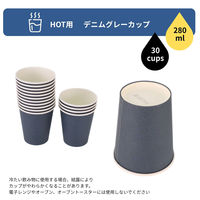 アートナップ デニムグレーカップ 280ml 30P 4901091046549 1個（直送品）