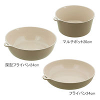 フライパン24cmキッチンツール 7点セット IH・ガス火対応 SONOMA グレージュ LV-0403 1個 LIV PLUS